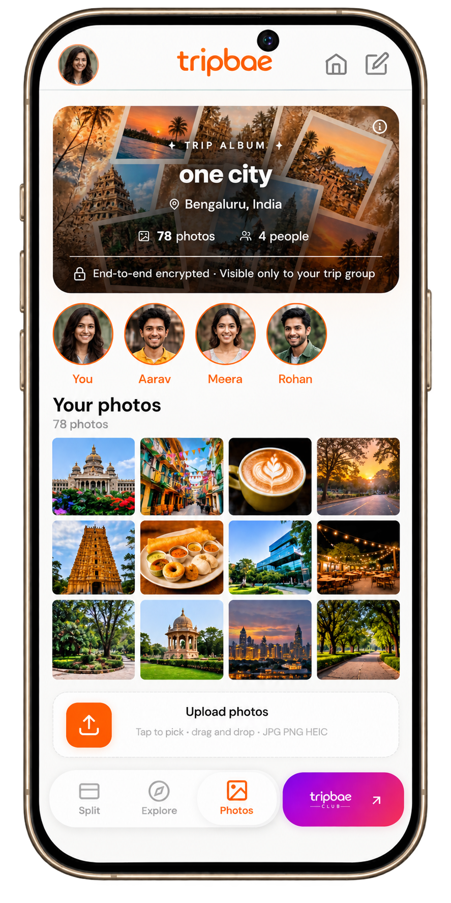 Shared trip photos
